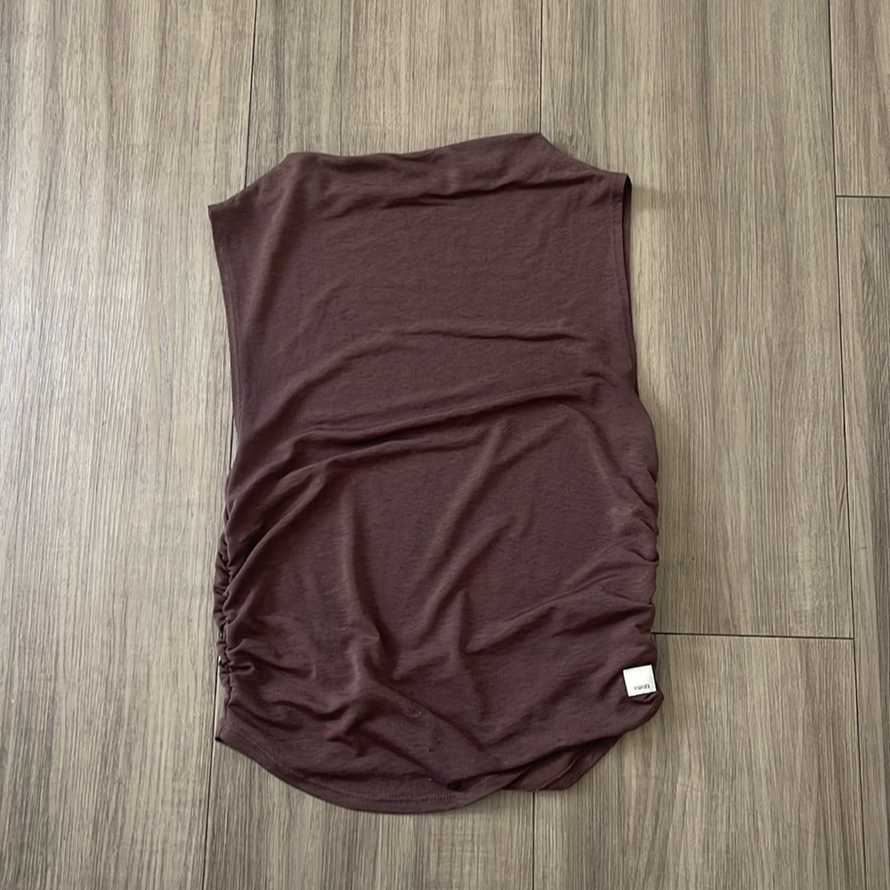 Brown tight active top